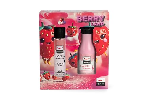 Aquolina Cofanetto Fragolina Di Bosco - Berry Land - Hair Perfume 100 Ml + Bagno Doccia 250 Ml