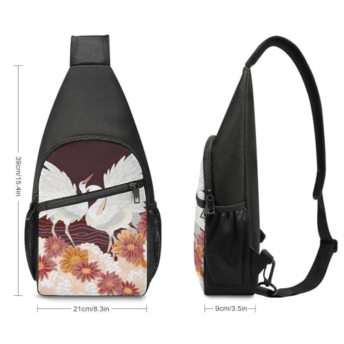 Mochila de Pecho Tipo Sling Oxford Blanca miniatura 2