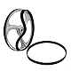 2 x Bandsägen-Gummiband, rutschfester Gummiring, Scrollrad-Gummiring mit Bandsäge, 30,5 cm