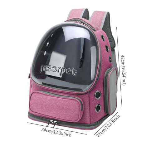 Sac capsule spatiale pour chat rose aux finitions premium - 3
