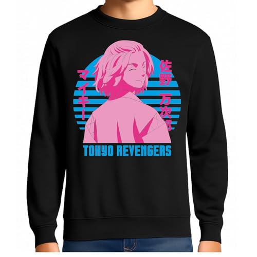 the Fan Tee Sudadera Adulto Sin Capucha de Hombre Dibujos Animados Tokio Anime japonés – Banda Callejera y Líder del Rubio, Mikey, Gang 010 3XL