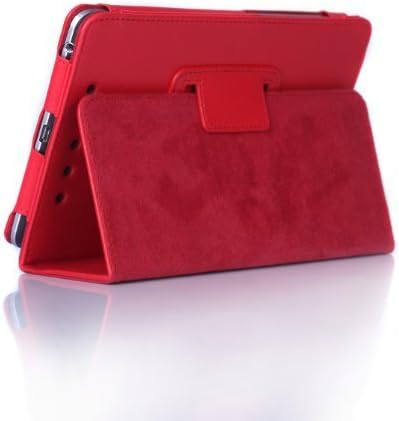 Supcase Google Nexus 7 Tablet Slim Fit Leather Case(Red) with Stand - Black, Sapphire Blue, Green, Purple, Light Blue, Deep Pink, Deep Blue, Red, Pink, Yellow, White