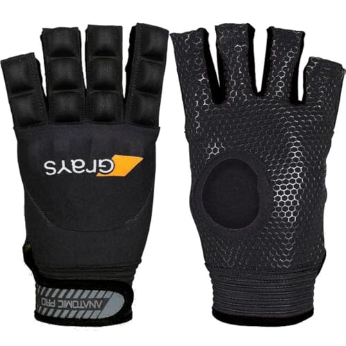 GRAYS Anatomischer Hockey-Handschuh für Linkshänder, Schwarz, Größe M