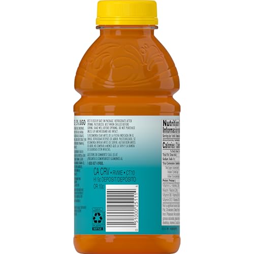 Image of V8 Splash Mango Peach Flavored Juice Beverage, 16 fl oz Bottle (12 Pack)