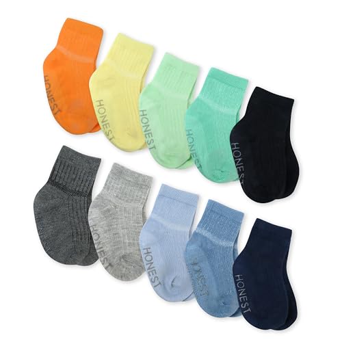 Honestbaby A040R 10 Pack Multipack Cozy Socks Sustainably Made For Infant, Newborn Baby cover
