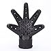 Produktbild HWTOP Handdiffusor Haartrockner Friseursalon Lockiges Haar Stil Werkzeuge Zubehör Föhnhaube Haartrockenhaube (Schwarz)