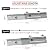 Unicook Universal Replacement Heavy Duty Adjustable Porcelain Steel Heat Plate Shield, Heat Tent, Flavorizer Bar, Burner Cover, Flame Tamer for Gas Grill, Extends from 11.75" up to 21" L, 4 Pack