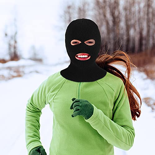 Geyoga 6 Pieces 3 Hole Balaclava Full Face Cover Ski Balaclava Winter Outdoor Sport Knitted Face Cover For Outdoor Sports (Bright Colors) #TOP4