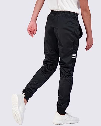 Real Essentials 3 Pack Boys Tricot Sweatpants Joggers Kids Boy Jogger Sweatpant Pant Track Pants Athletic Workout Gym Apparel Training Fleece Tapered Slim Fit Tiro Soccer Casual Clothing,Set 11,S thumb #2
