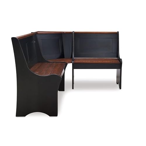 image for Linon Jackie Solid Wood 3 Piece Conversation Indoor Kitchen Corner Bre