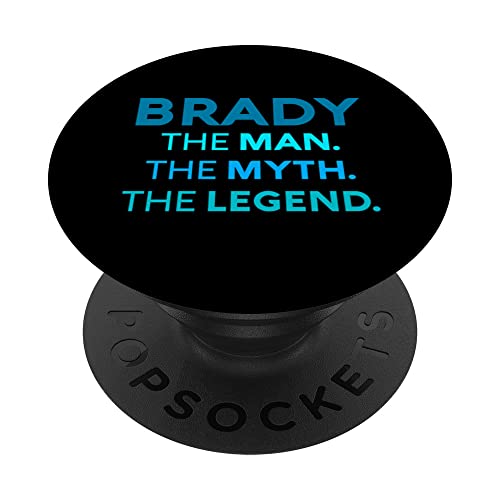 Brady El Hombre El Mito El Nombre De La Leyenda Niños Personalizados PopSockets PopGrip Intercambiable