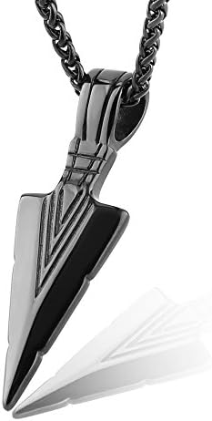 HZMAN Mens Arrowhead Arrow Stainless 