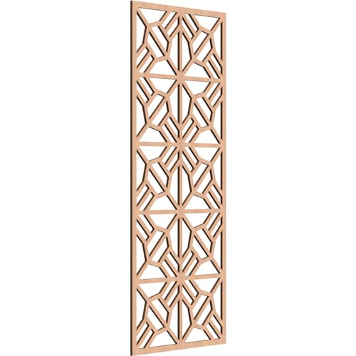 Image of 23 3 /8 inchW x 59 3 /8 inchH x 3 /8 inchT Auburn Decorative Fretwork Wood Wall Panels, Alder