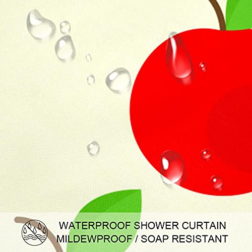 Rideau de douche pomme 183 cm idéal pour rafraîchir la routine matinale - 4
