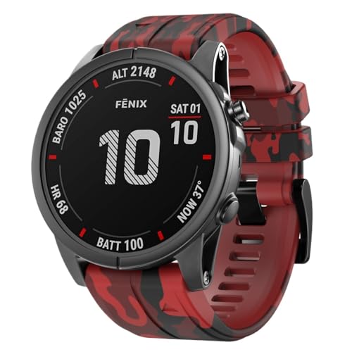 Luksnoc �X�}�[�g�E�H�b�` �x���g 22mm 26mm Quickfit �����\ �K�[�~�� �o���h Fits Fenix 8 47mm/8 Pro/7/6//5 Forerunner 970/965/955/945 Quatix 8/7/6/5/E