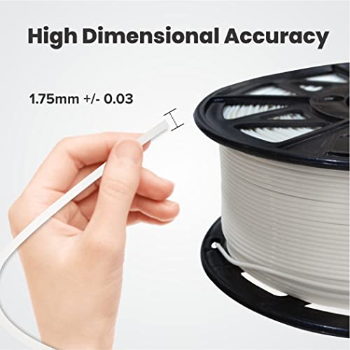 3Idea-Technology-PLA-White-Filament-175mm-for-3D-Printer-Dimensional-Accuracy-003mm-White-1-kg
