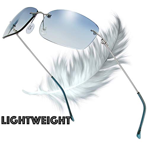 Image of The Fresh Minimalist Small Rectangular Sunglasses Clear Eyewear - Exquisite Packaging