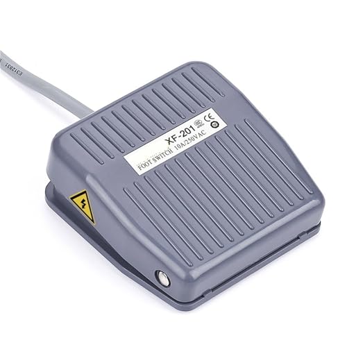 Interruptor de pedal XF-201 controlador único eléctrico con cable corto de 25 cm 2