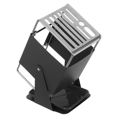 ULTECHNOVO Portacuchillos de Acero Inoxidable Giratorio 30° Gris Bloque Organizador de Cuchillos con Ranuras Flexibles para Cocina Soporte Compacto para Encimera Que Ahorra Espacio y