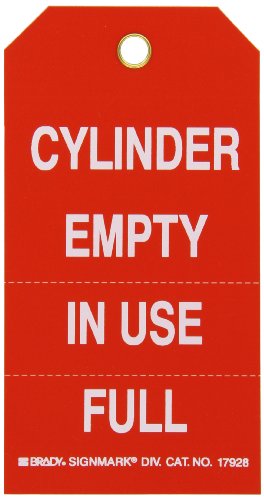 Étiquette de statut de cylindre pour identifier les bouteilles de gaz vides ou pleines