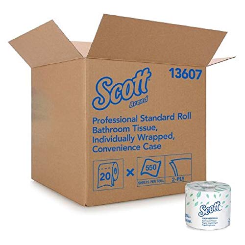 Image of Scott Bathroom Tissue Convenience Case White 20ct