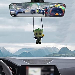 JINYISI Car Hanging Accessories,car Decoration Charm Pendant,Car Mirror Suspension Decoration,swing small tree man…
