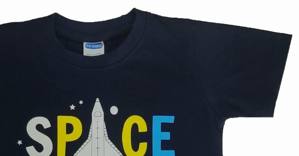 Image of Cotton Kid's Wear T Shirt for Boys Shorts Casual Comfortable Jeant Wear Shirt Casual Look Outfit for Any Function Solid Colors & Design