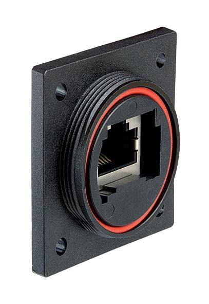 Łącznik, gniazdo RJ45, 8POS, CAT6A, kołnierz, adaptery liniowe, złącza modułowe, adaptery modułowe, ilość 1 | PX0890