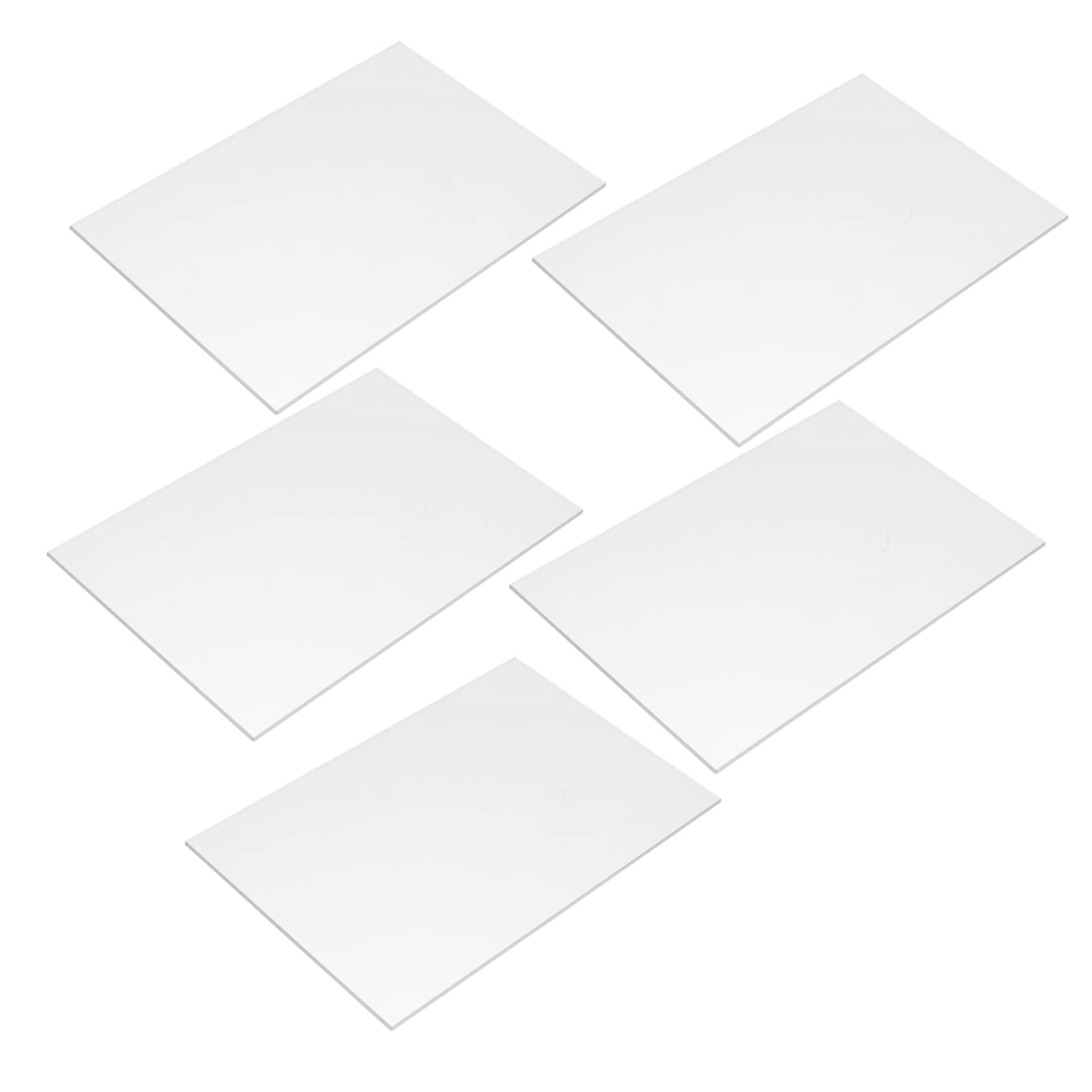 Tablero Acrílico Transparente Manualidades Letreros Boda Placa Metacrilato Rígido 5uds