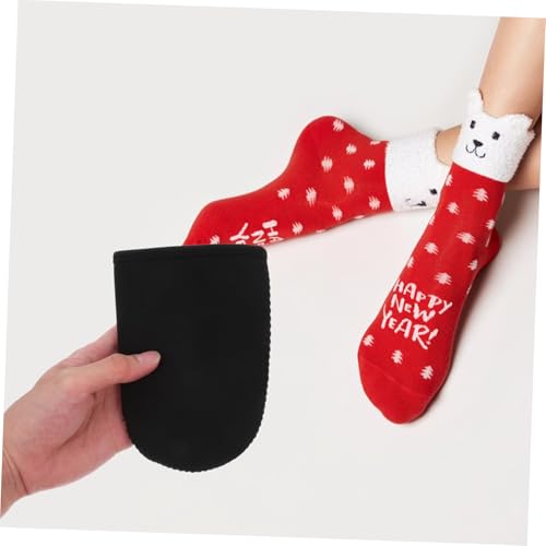 2 unidades de fundas para dedos de neopreno para inmersiones frías, protectores térmicos para pies, reutilizables, color negro miniatura 7