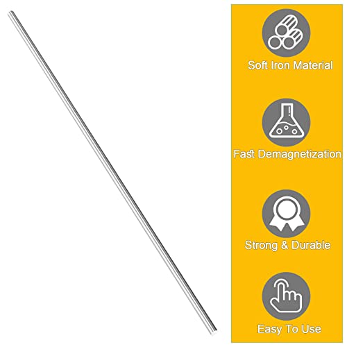 soft iron rod high pure iron rod ideal core for making electromagnets 01934 diameter 7934 long