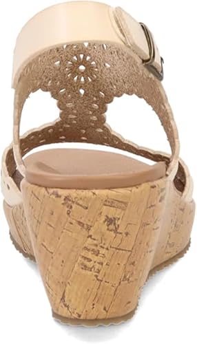 Skechers Women's BEVERLEE - EASY TO ADORE wedge sandal, Off White 9 M