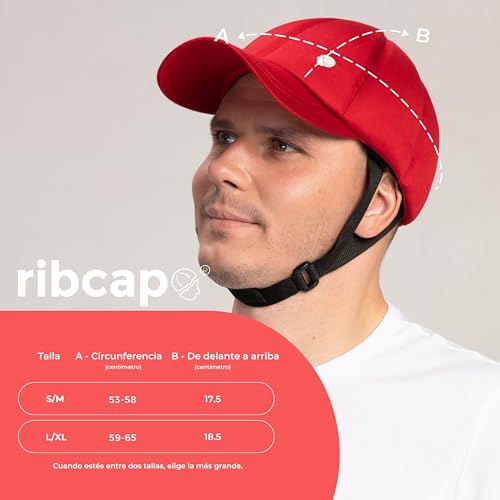 Casco protector para las convulsiones discreto y moderno estilo gorra roja 6