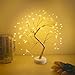 Produktbild CNMTCCO LED Baum licht, LED Lichterbaum mit 108 LEDs, Baum mit verstellbarem Zweig, Stromversorgung über USB/Akku, warmweißes Licht für Weihnachten, Wohnzimmer, Schlafzimmer, Innendekoration(Gold)