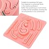 3D Silicone Laparoscopic Suture Simulation Pad with PreCut Wounds for Suture Practicing to Student Doctor Nurse Teaching Not Easily Separate, Tear or Rip