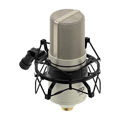 MXL 770 Condenser Microphone for Podcasting, Singing, Home Studio Recording, Gaming & Streaming | XLR | Large Diaphragm | Cardiod (ViNTAGE WHITE) Cover