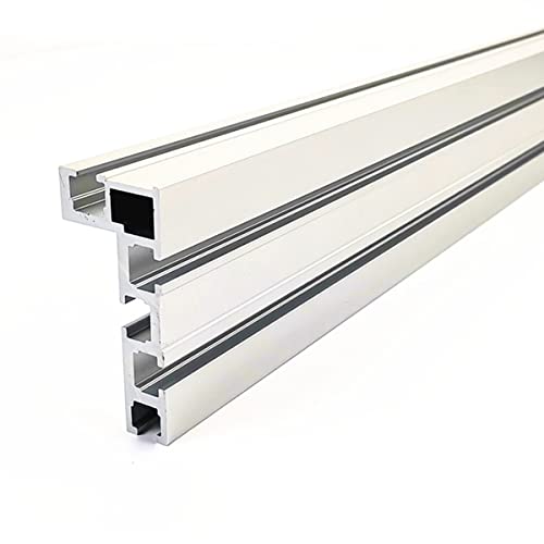 CNCYEAH Rail à onglets, 75 types 800 mm, rail en T, fixation pour rail en T, jauge de rail en T, pour le travail du bois, rail en T en aluminium pour fixation de clôture Cover