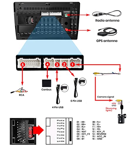 Autoradio Android 2 Din GPS récepteur multimédia avec Tracker et Carplay - 7