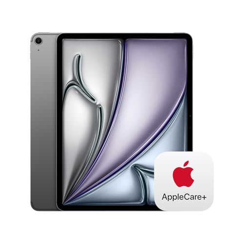 Image of Apple iPad Air 13-inch with M3 chip Built for Apple Intelligence, Liquid Retina Display, 1TB, 12MP Front /Back Camera, Wi-Fi 6E + 5G Cellular, Touch ID - Space Gray with AppleCare+ (2 Years)