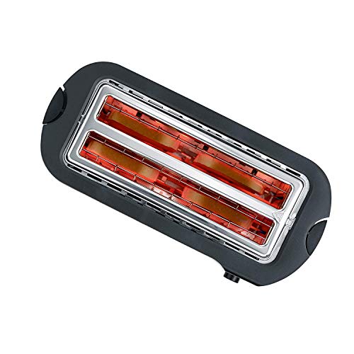 SEVERIN Automatik-Toaster, 2 Langschlitzkammern, Für bis zu 4 Brotscheiben, 1.400 W, AT 2590, Edelstahl-gebürstet… – Bild 3