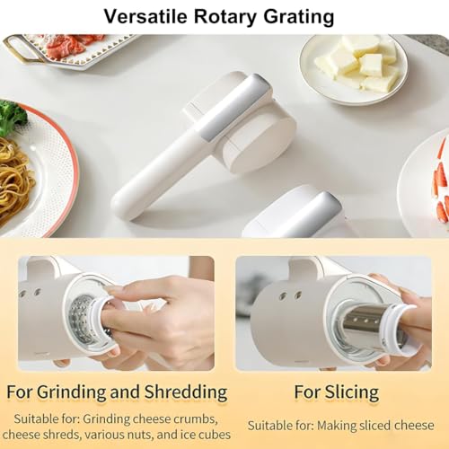 Rallador eléctrico de queso portátil con tambor automático miniatura 2