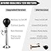 WHTCHSU Bike Horn for Adults, Classic Metal Squeeze Clown Horn, Loud Sound, Fits All Bicycle Handlebars（Silver Straight 7.87-Inch）