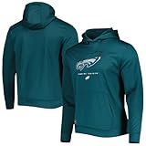 Outerstuff NFL Youth 8-20 Touchdown Team Color Performance Primary Logo Pullover Hoodie (14-16, Philadelphia Eagles)