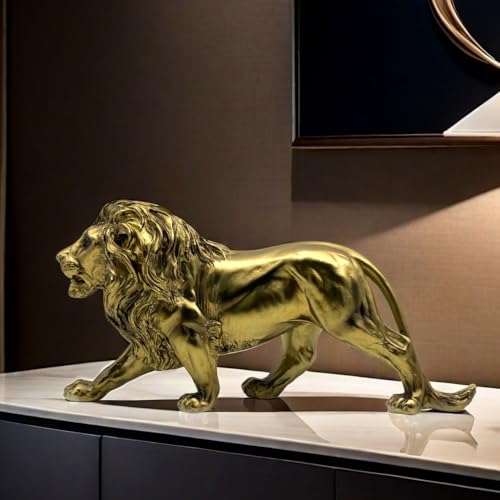 Estatua Figura León Resina Decoración Hogar Oficina miniatura 1