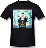 Don Diablo Men's Comfortable Short Sleeve Shirts Crew Neck Personality Fashion T-Shirt Black T-Shirts & Hemden(Large)