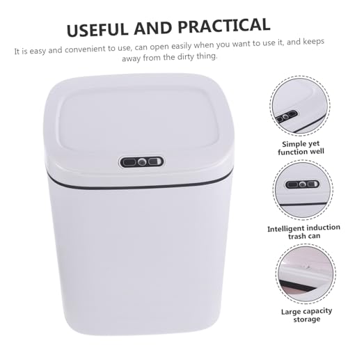 Bote de basura automático con sensor de movimiento OFFSCH blanco miniatura 2