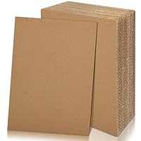 yuejuhe 20 Stück Wellpappe, Dicke Pappe zum Basteln, Bastelkarton, Braun Kraftpapier für DIY, Malen, und Kunsthandwerk (A4)