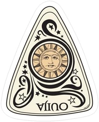 CafePress Ouija: Sun = Yes Small Die Cut Sticker, 3"x4" Matte Finish