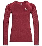 Odlo Damen Essential Seamless Langarm Laufshirt, Paradise Pink Melange, L EU