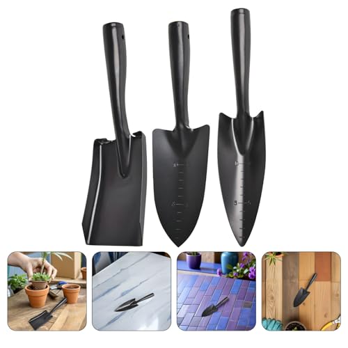 Pelle à creuser en acier et truelle de jardin graduée pour fleurs, lot de 3 UKCOCO - 8